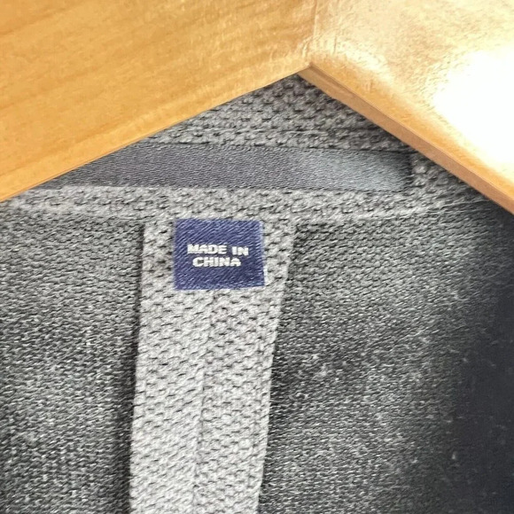 J. Crew Factory Mens Sz XS Thompson Two Button Knit Blazer Jacket Dark Gray NWT - Picture 5 of 9